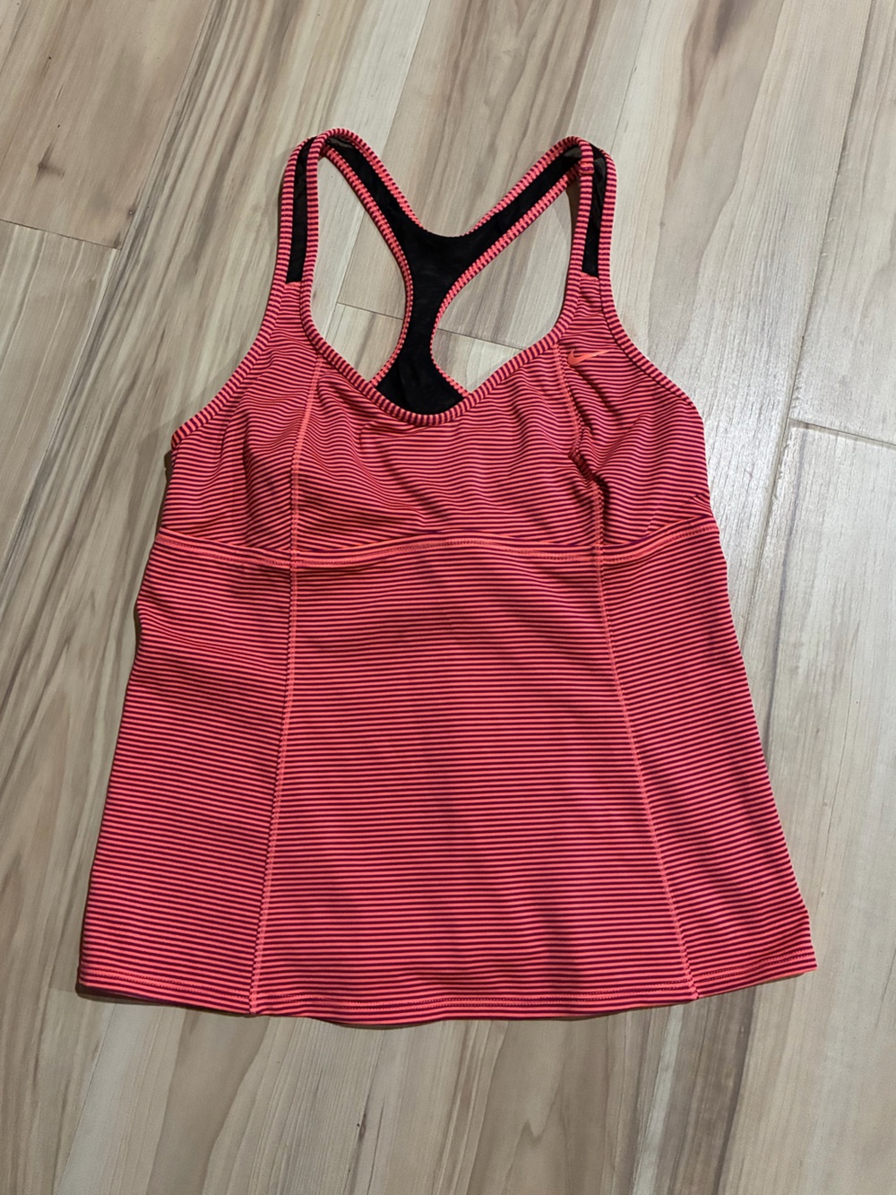 Nike Carol and Black stripped Racerback Babydoll Tanktop